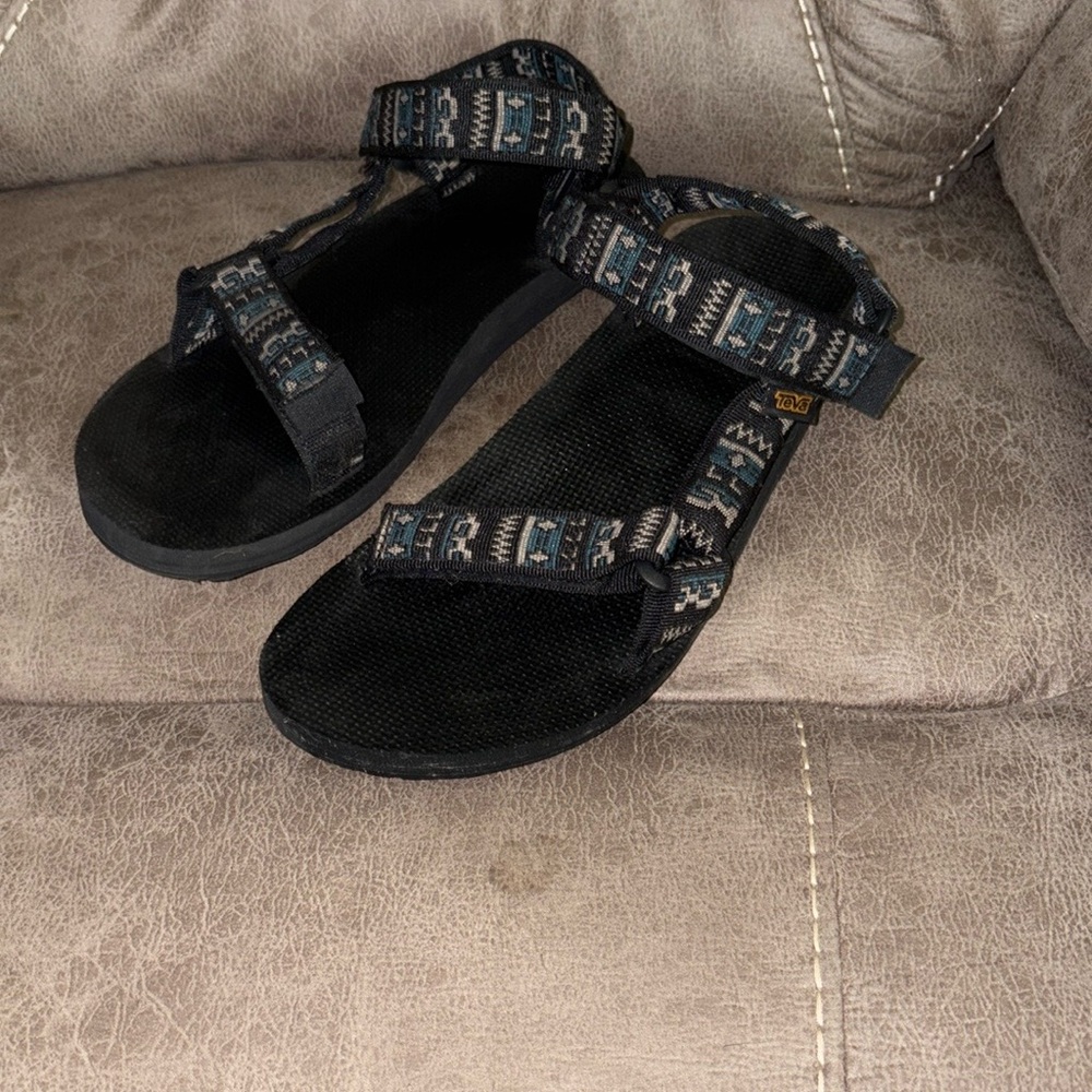 Teva Black Sporty Sandals with Adjustable Straps